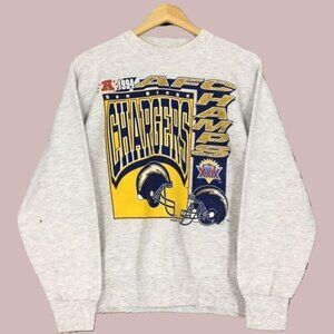 Vintage 90s San Diego Chargers NFL Sweatshirt Large San Diego Chargers Champions